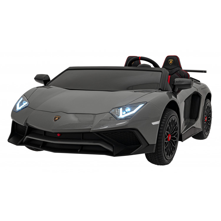 Elektrické autíčko Lamborghini Aventador SV 2x200W 24V - dvojmiestne - sivé